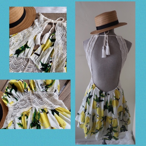 Dresses & Skirts - Last One! LUCY- Freshly Picked Lemon Print Summer Dress